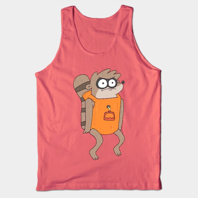 Regular Show - Rigbaby Muscle Mentor Tank Top by surfinggiraffecomics